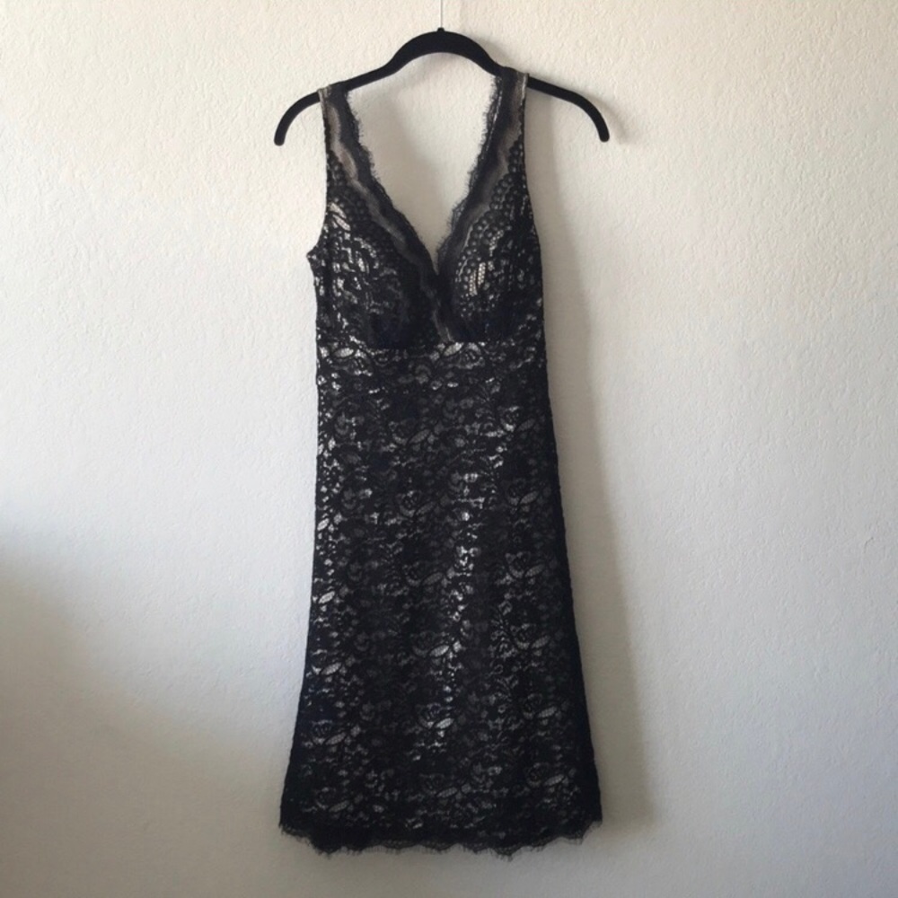 White House Black Market Black Lace Dress